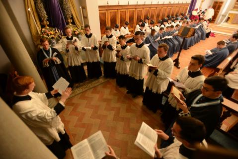 Chant d&rsquo;un répons par la Schola