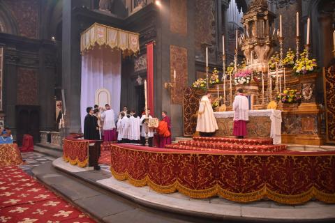 Déshabillement du Pontife